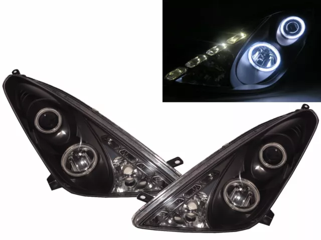 CS-HEADLIGHTS For TOYOTA CELICA COUPE T230 1999-2003 2004 2005 ANGEL EYES