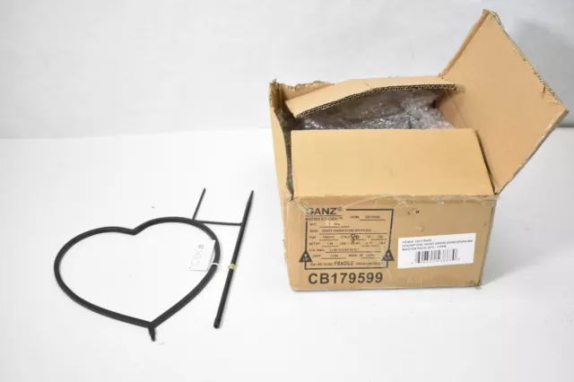 Ganz Midwest CBK Mini Garden Stake Heart 6 Piece Pack Black Iron CB179599