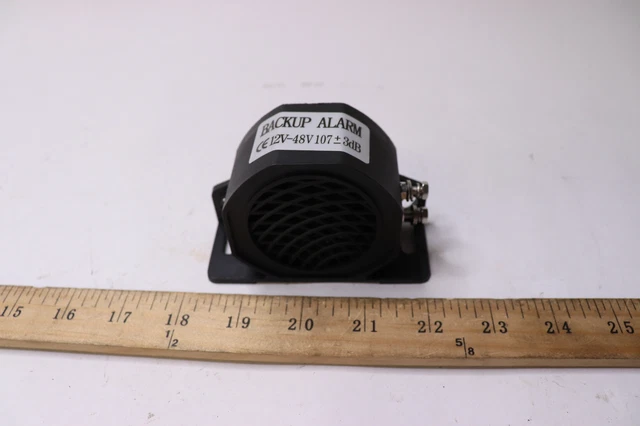 Back-Up Alarm Black 97 dB 12 to 48VDC 0.1A