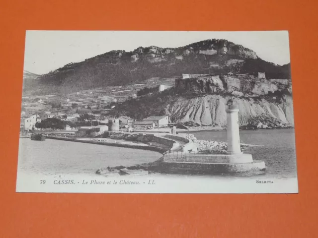 Cpa Carte Postale 1920 Cassis Bouches-Du-Rhone Phare Et Chateau