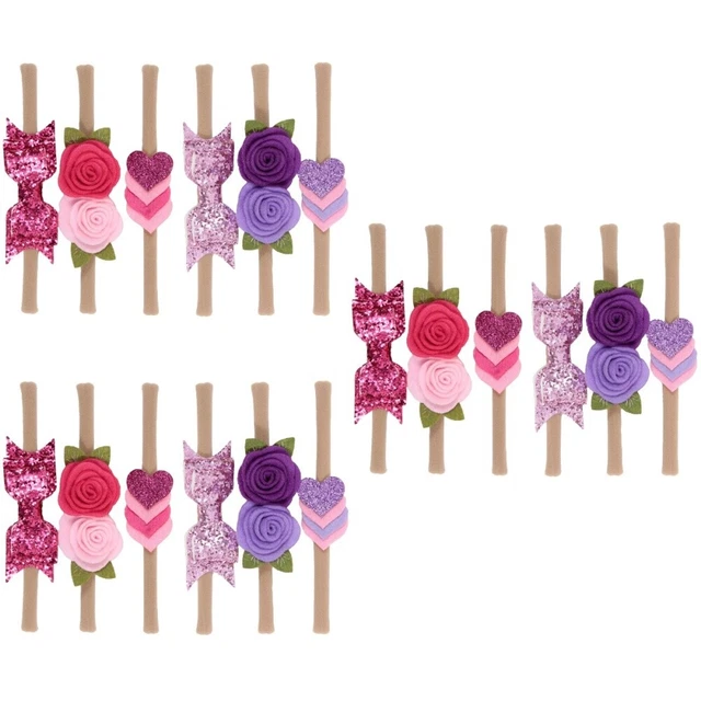 18 PCS Kids Hair Accessories Hair Ties Toddlers Flower Hair Accessories Bow Tie