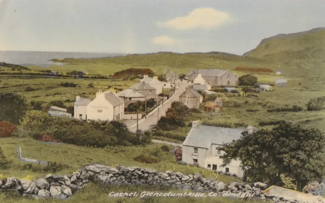 a irish donegal county eire old antique postcard ireland cashel village