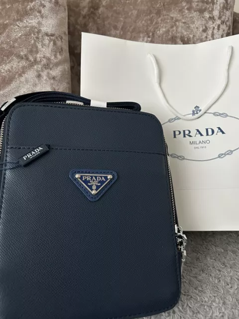Mens prada top messenger bag