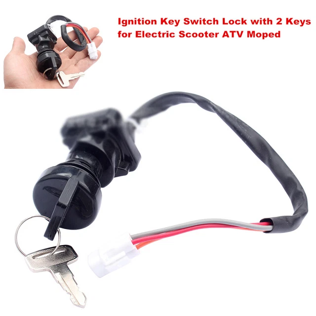 Motorcycle Ignition Key Switch Lock w/2 Keys Set For Scooter Motorbike ATV Kart