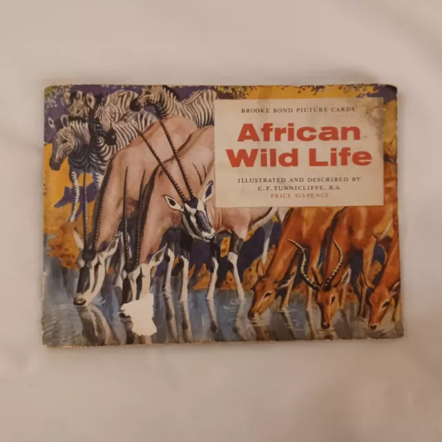 Brooke Bond picture cards African Wild Life Incomplete set