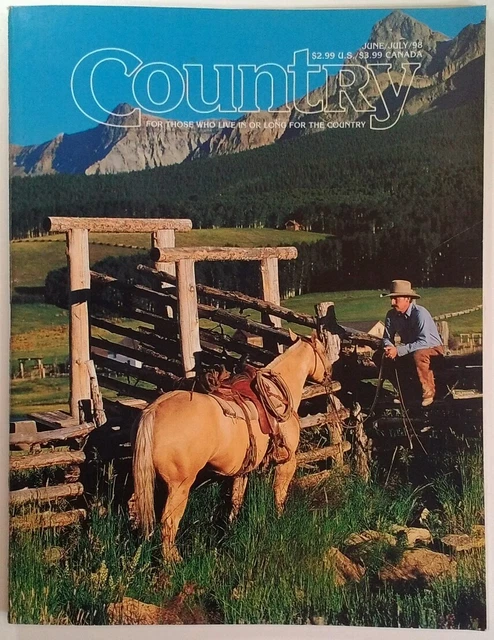 June 1998 COUNTRY MAGAZINE JUNE 1998 Ridgeway CO RARE VHTF Corinth VT £7.20 ...