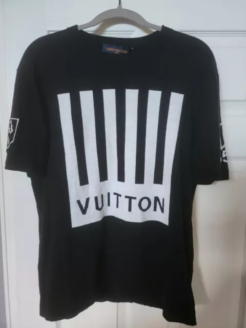 Louis Vuitton® Stripe Accent Monogram T-shirt Orange / Red. Size
