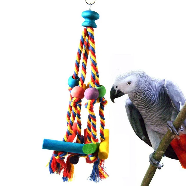 aus Holz Vogel kauen Spielzeug Vogel bedarf Papagei Spielzeug Haustier produkte