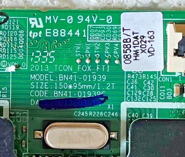 SAMSUNG T-CON 2013_TCON_FOX_FT1 BN41-01939C LSF400HF02 aus UE40F6100AW ...