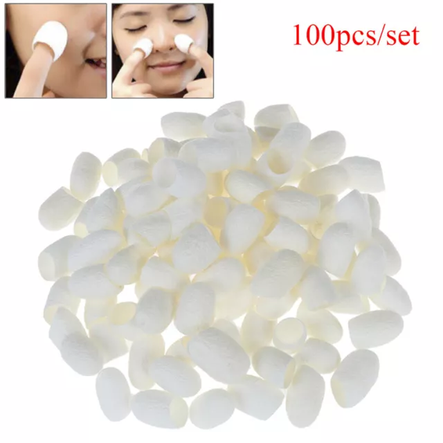 100Pc/set Natural Silk Cocoons Silkworm Balls Facial Skin Care Scrub WhiteninJ u