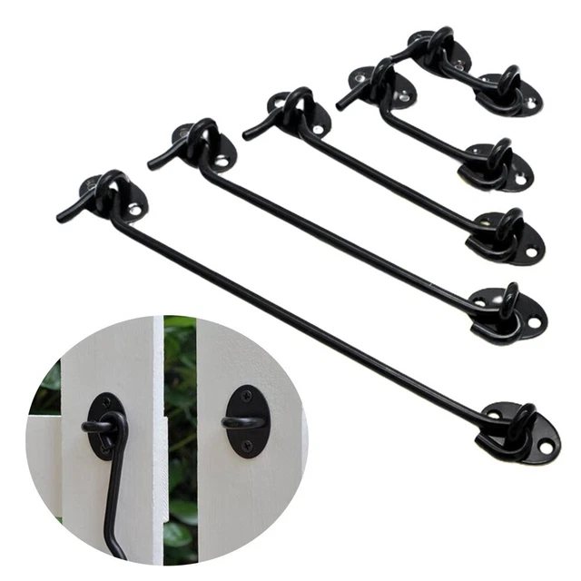 Stainless Steel/Gate Latch Lock Cabin Hook And Eye Barn Door Latch 3/4/6/8/10in