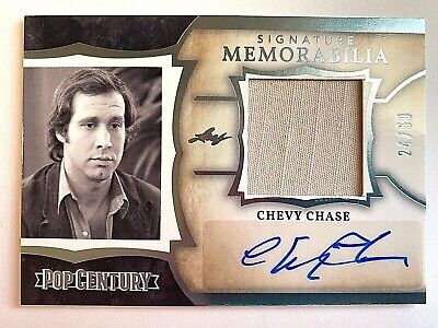 2022 Pop Century Metal Platinum Blue Chevy Chase Wardrobe Relic Autograph #24/50