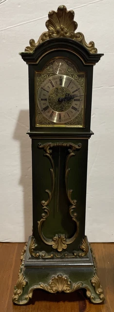 SCHMID GERMANY 8 Day Miniature Grandfather Vintage Clock WORKS