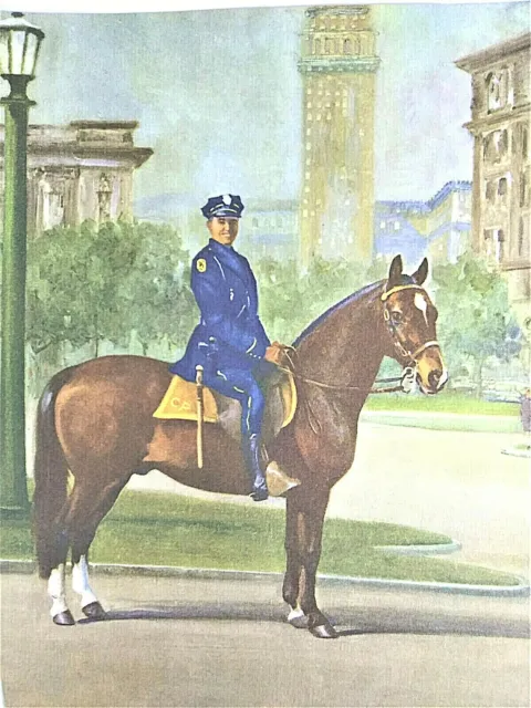 Vintage Horse Print Equestrian Art Wesley Dennis Lithograph, The Morgan