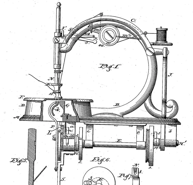 ANTIQUE SEWING MACHINE Singer, Wilson, Willcox&Gibbs.. documents 1875