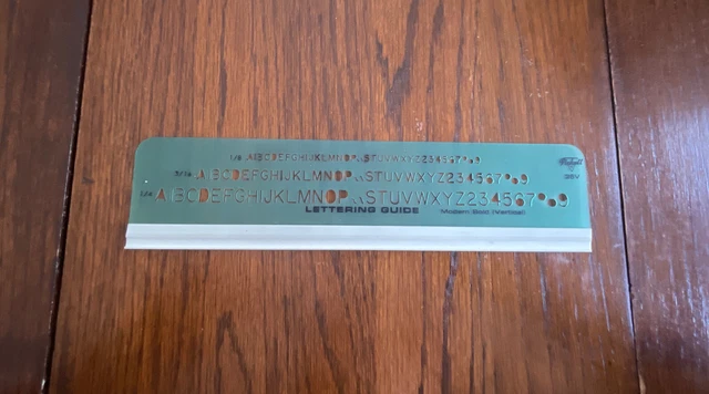 VINTAGE PICKETT LETTERING Guide 26v Modern Bold (vertical) $8.00 - PicClick