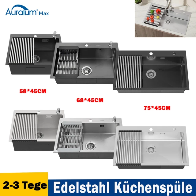 Edelstahl Einbauspüle Küchenspüle Spülbecken Verschiedene Modelle B-Ware
