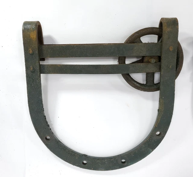 4 Antique Sliding Barn Door Rollers Old Iron Hardware 4