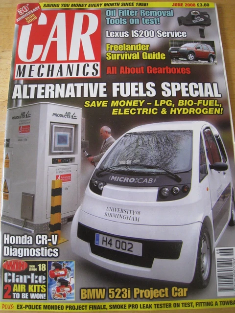 CAR MECHANICS JUN 2008 Alternative Fuels Lexus Is200 Oil Filter Removal ...