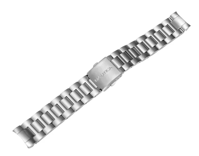 Nautica Men's N18592G | A18592G BFD 101 Stainless Steel 20mm Watch Bracelet