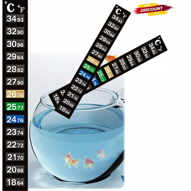 1/3/5/10x Thermometer Adhesive Sticker Temperature Gauge Aquarium Window Tank UK