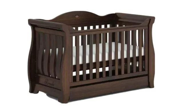 Boori Sleigh Royale cot with draw- USE