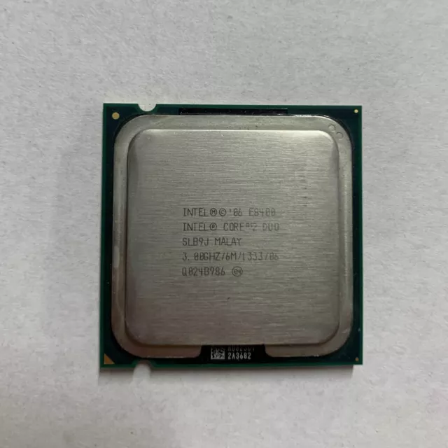 Genuine Intel Core 2 Duo E8400 CPU 3.0 GHz 6MB 1333 Cache Processor LGA775 SLB9J