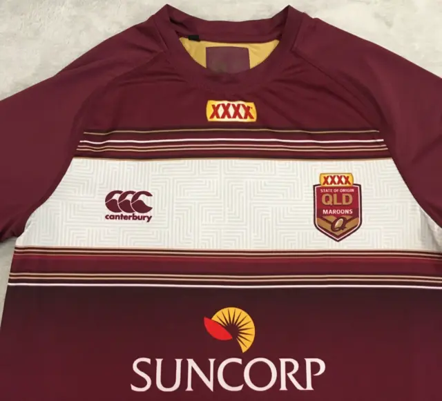 Queensland Maroons XXXX State of Origin Canterbury rugby shirt size S 2