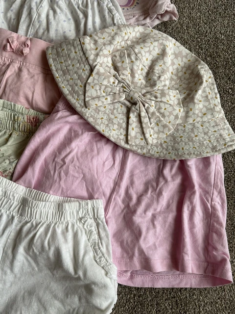cappello abito top donna pacchetto estivo età 3-4 inc pantaloncini prossimi 6
