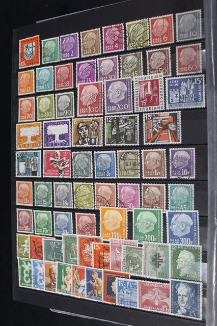 Saarland 379-448 OPD Saarbrücken 1957-1959 komplett gestempelt (G370)