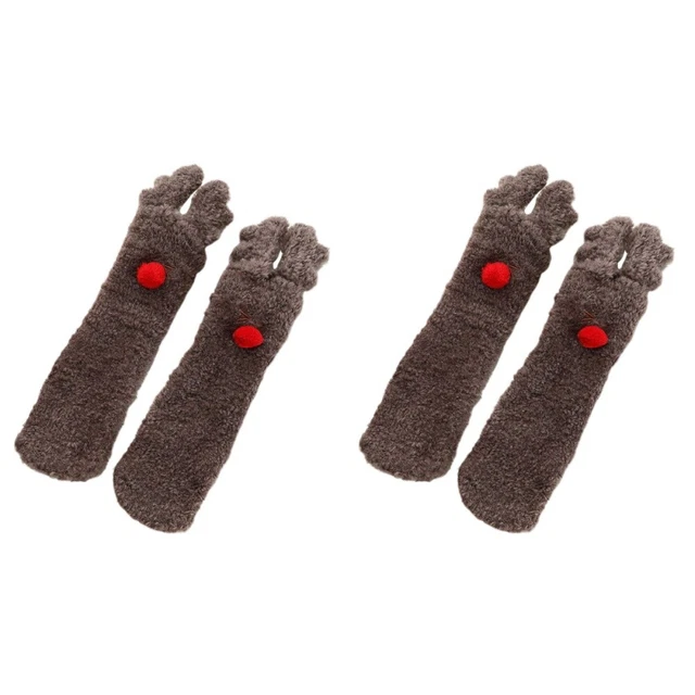 2x Bambini Casa Calzini Calzini bambino di Inverno