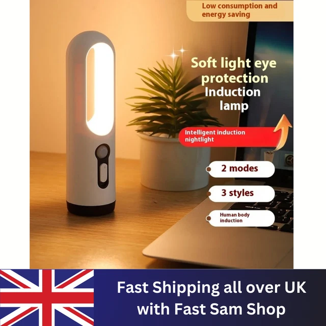 LED MOTION SENSOR Night Light 2 in 1 Portable Flashlight with Dusk Dawn ...