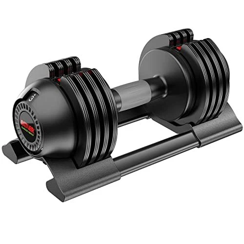 Adjustable Dumbbell, 22lb Single Dumbbell Set with Tray for Workout Strength