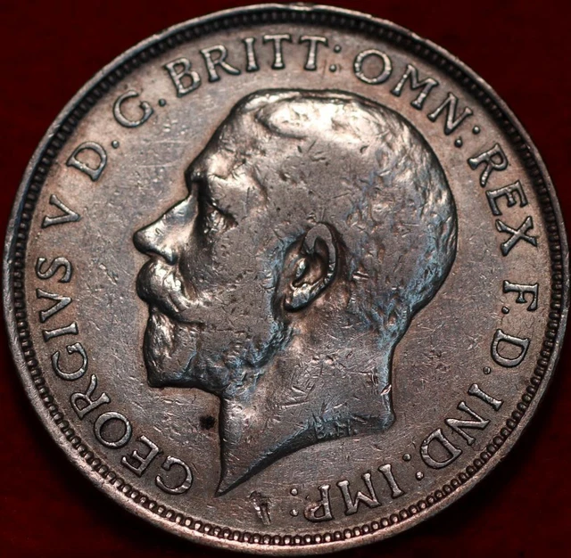 1918 Great Britain One Florin Silver Foreign Coin