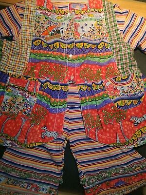 Hunza Kids Oilily stile designer outfit; GILET, PANTALONI, T-shirt 4-6 anni 2