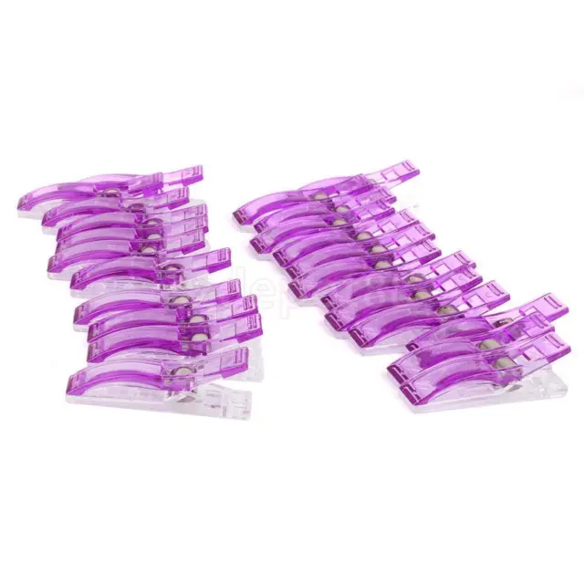 24 Jumbo Wonder Clips Fabric Clamps for Craft Sewing Quilting Binding PurpleBFB 2