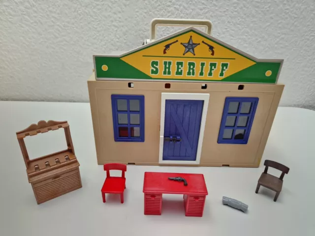 Playmobil 4398 - My Take Along Western City Sheriff Bank not complete