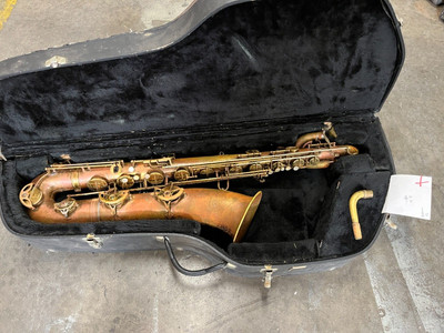 CONN BARITONE SAXOPHONE,REVISED,READY TO PLAY/SAX SASSOFONO BARITONO REVISIONATO 