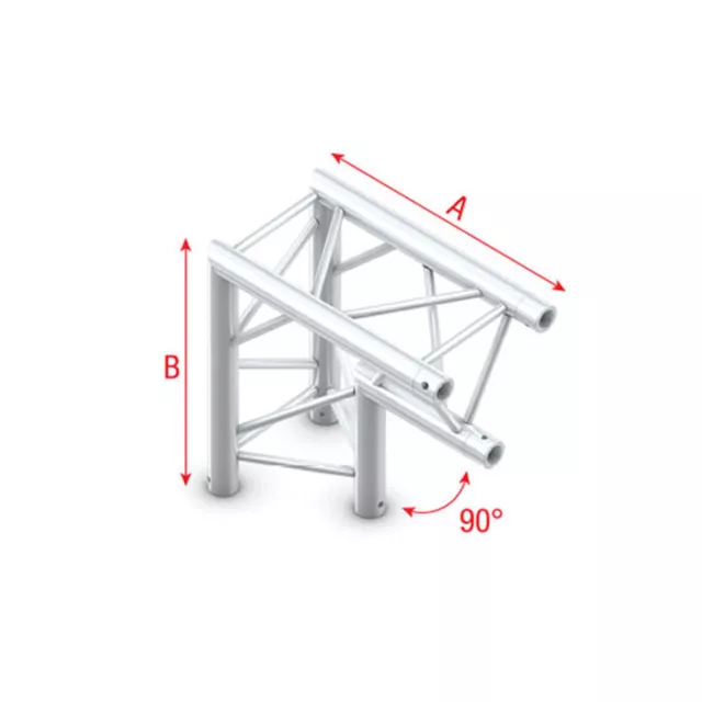 Milos Pro-30 Triangle F Truss - Ecke 3-Punkt Traverse 0,5m Veranstaltung Licht