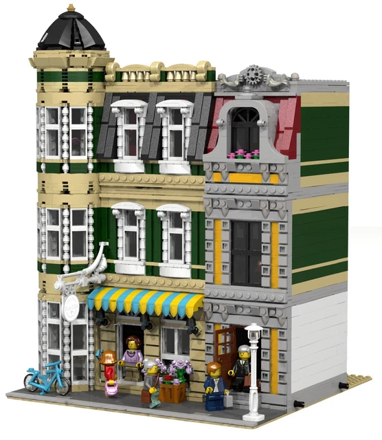 Modular Bricklink 10185 LEGO MODULAR TEAROOM MOC Instructions