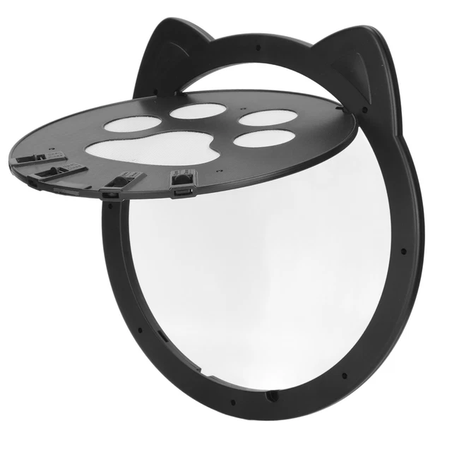 Plastic Cat Door Controlled Access 4 Modes Prevent Collision Magnetic Indoor Wtd