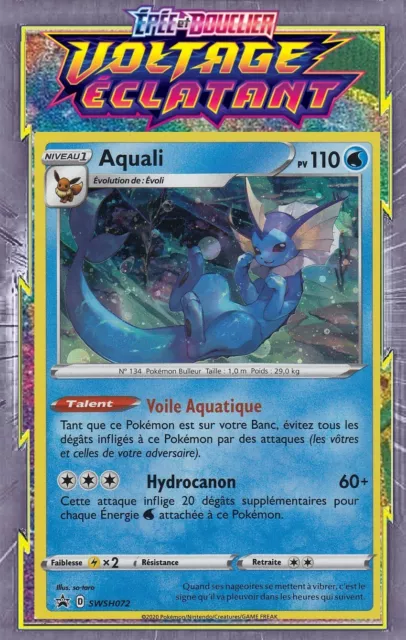 Aquali Holo Promo - Sword and Shield - SWSH072 - New French Pokemon Card