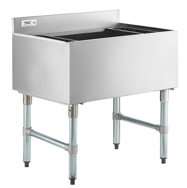 Regency 21" x 30" Underbar Ice Bin w/ 7 Circuit Post-Mix Cold Plate See Details