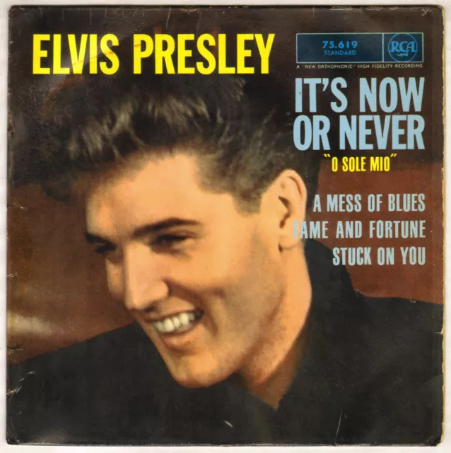 Elvis Presley "It's Now Or Never" Ep Rca 75 619 (10-60)