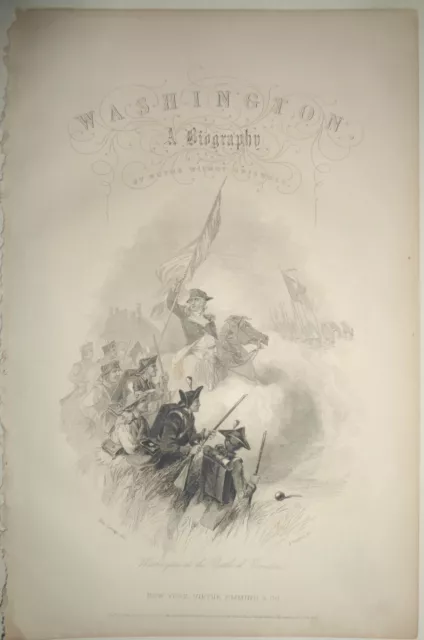 1860 Washington At The Battle Di PRINCETON Mac Lenan ; J.Rogers