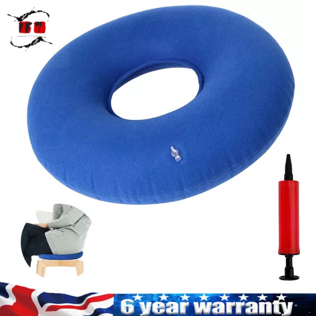 Rubber Ring Cushion Inflatable Donut Piles Pillow Seat Medical Vinyl Hemorrhoid