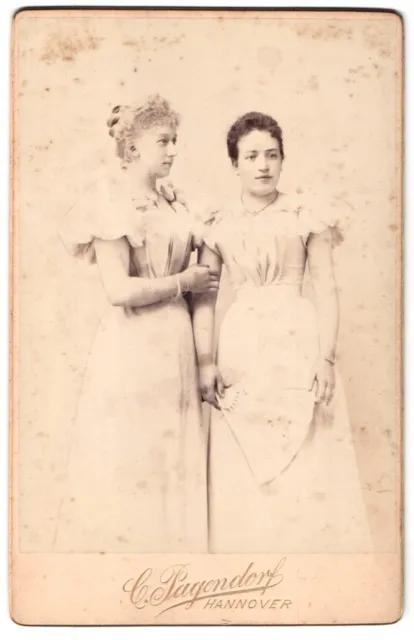 Photographs by C. Pagendorf, Hannover, Georgstr. 17, Portrait of Two Women in White