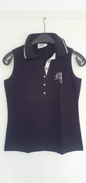 Masters Golf T-Shirt blau, Gr. 38, ohne Arm