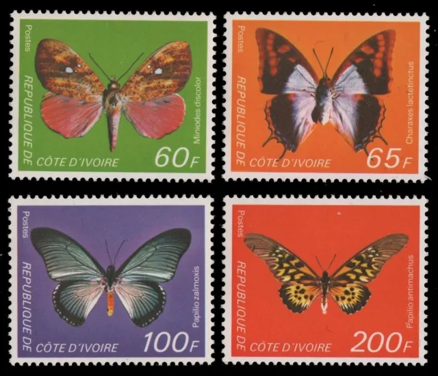 Elfenbeinküste 1978 - Mi-Nr. 558-561 ** - MNH - Schmetterling / Butterfly