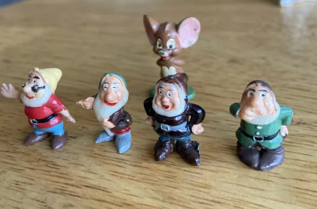 4 Marx Disneykins Dwarfs & Marx Jerry Mouse